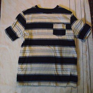 BOYS L (10-12) Wonder Nation brand SHORT SLEEVED STRIPED SHIRT